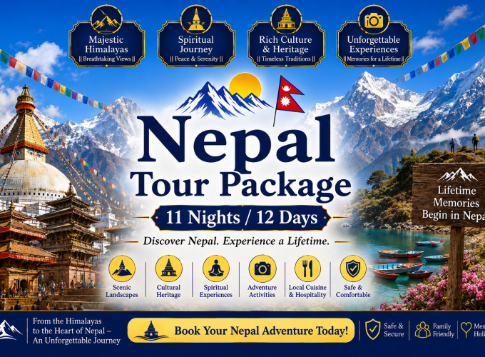 11 Nights / 12 Days Nepal Tour Package