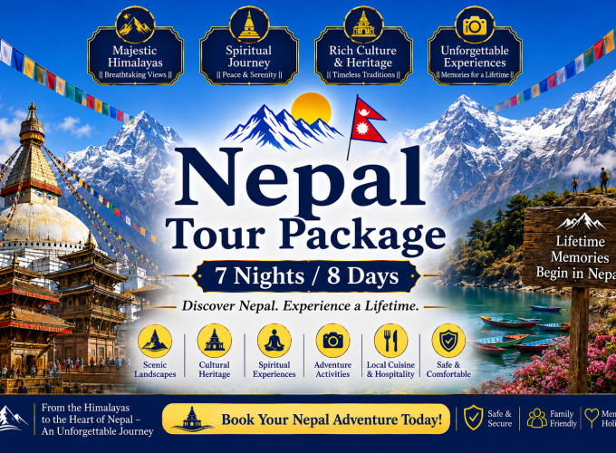 7 Nights / 8 Days Nepal Tour Package