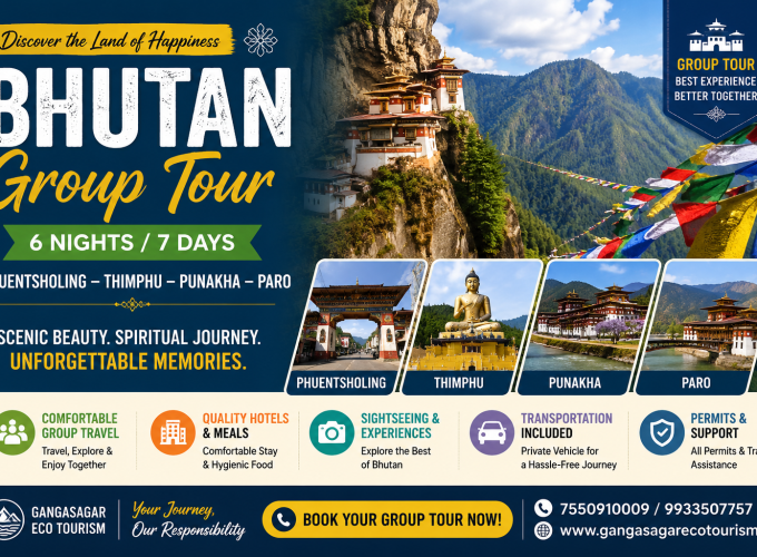 Bhutan Group Tour 6 Nights / 7 Days | Phuentsholing – Thimphu – Punakha – Paro