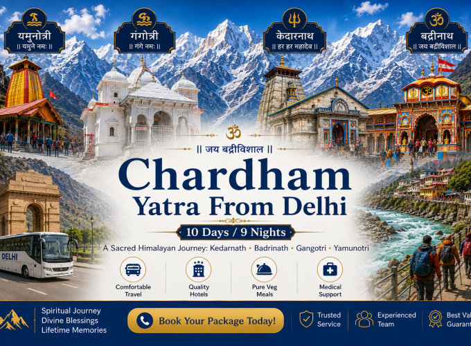 Chardham Yatra From Delhi – 10 Days / 9 Nights