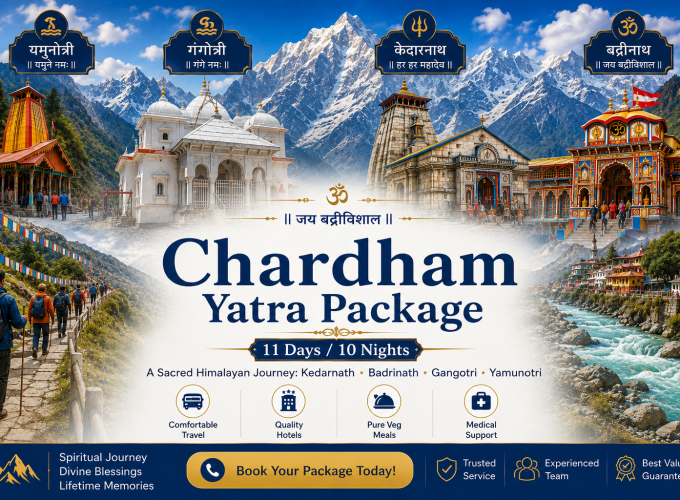 Chardham Yatra Package – 11 Days / 10 Nights