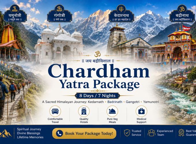 Chardham Yatra Package – 8 Days / 7 Nights