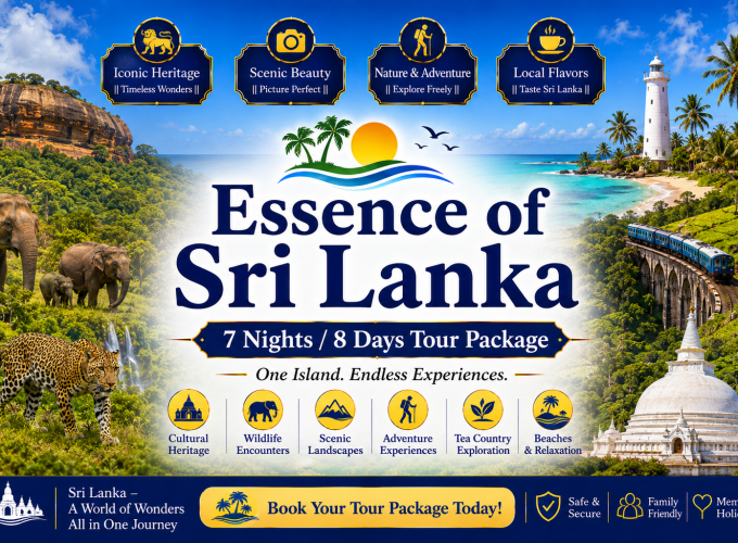 Essence of Sri Lanka 7 Nights / 8 Days Tour Package