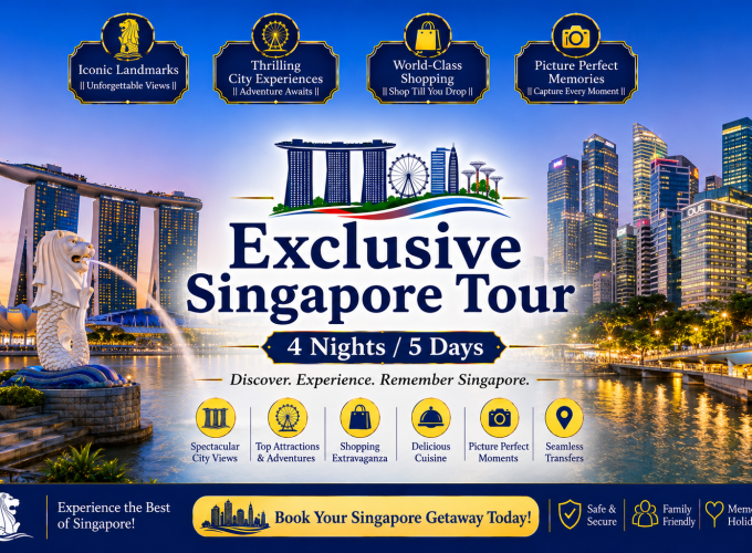 Exclusive Singapore Tour – 4 Nights / 5 Days