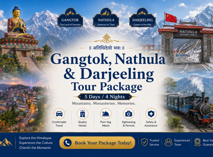 Gangtok, Nathula & Darjeeling Tour Package – 5 Days / 4 Nights