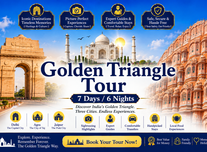 Golden Triangle Tour – 7 Days / 6 Nights
