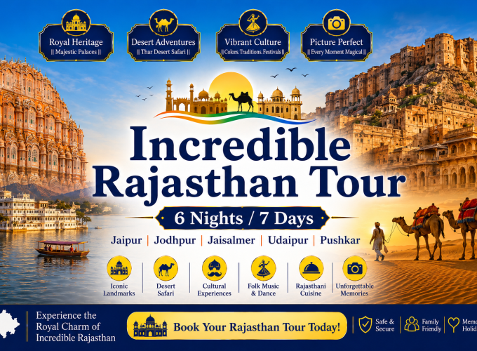 Incredible Rajasthan Tour – 6 Nights / 7 Days