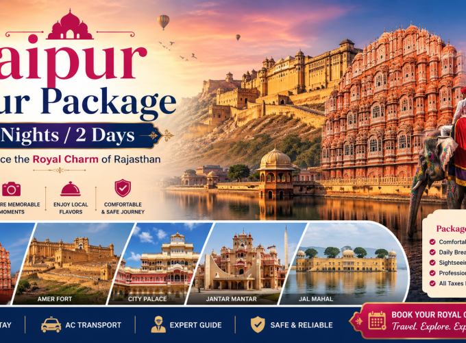 Jaipur Tour Package – 3 Nights / 2 Days