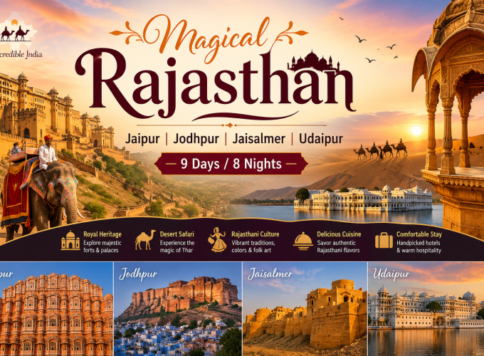 Magical Rajasthan Jaipur | Jodhpur | Jaisalmer | Udaipur — 9 Days / 8 Nights