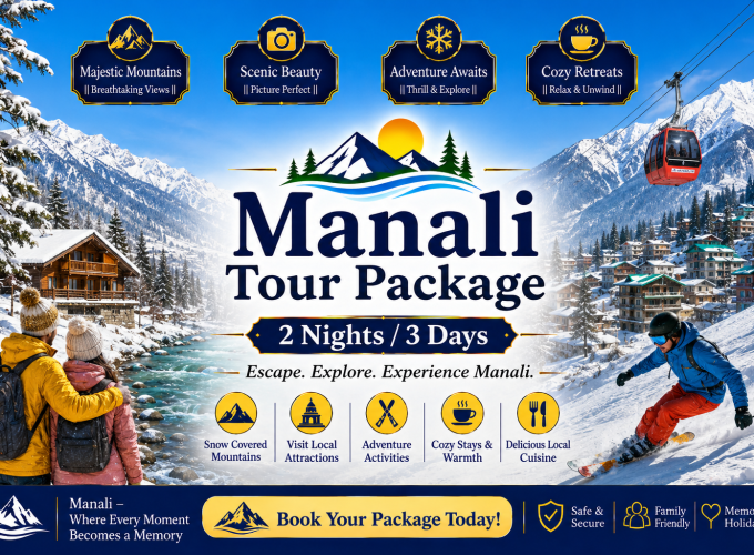 Manali Tour Package – 2 Nights / 3 Days