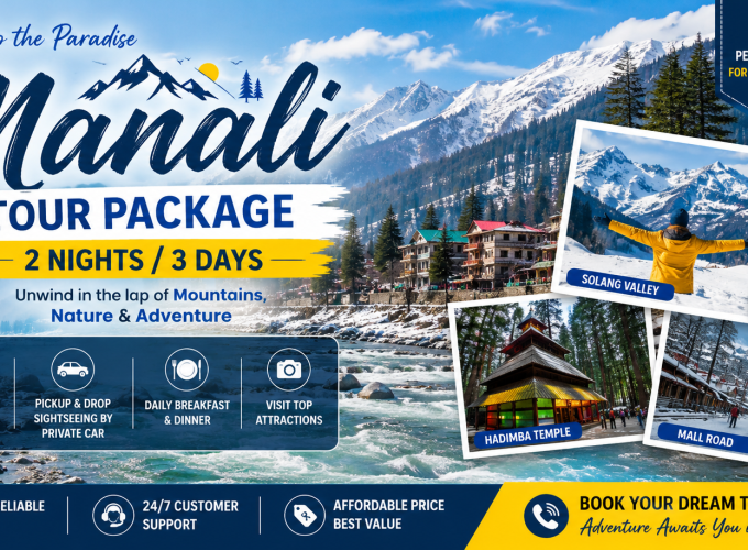 Manali Tour Package – 2 Nights / 3 Days