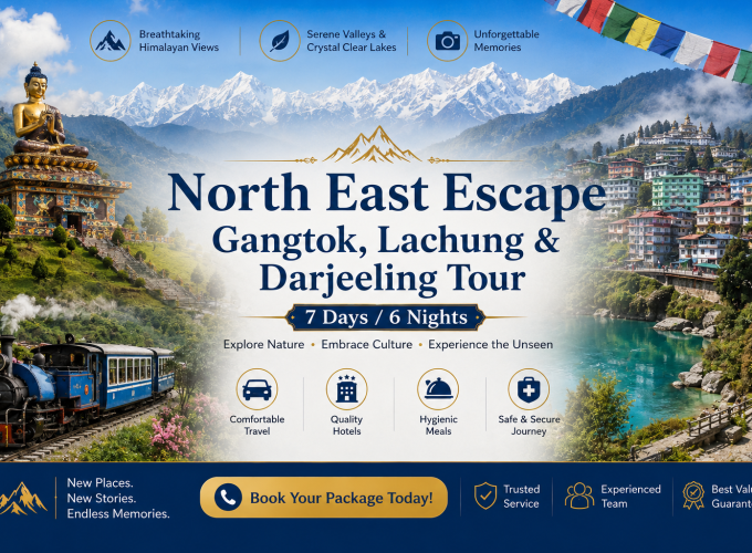 North East Escape – Gangtok, Lachung & Darjeeling Tour – 7 Days / 6 Nights