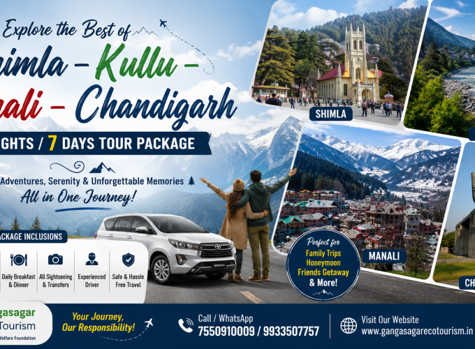 Shimla – Kullu – Manali – Chandigarh 6 Nights / 7 Days Tour Package