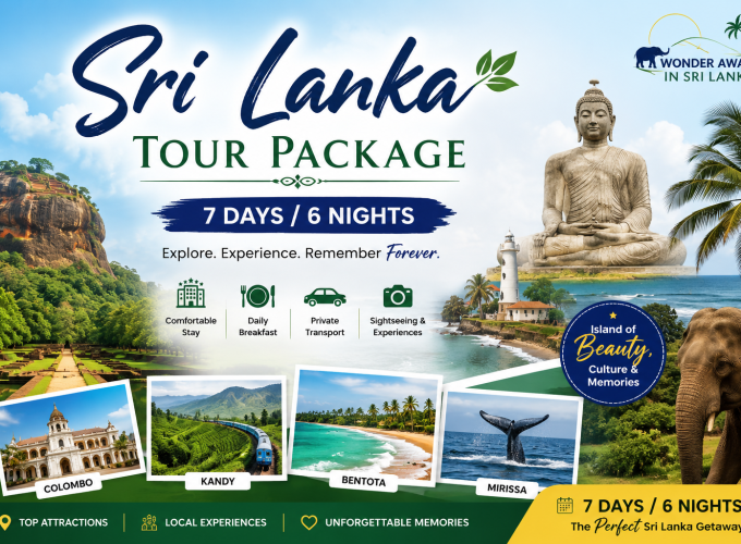 Sri Lanka Tour Package – 7 Days / 6 Nights