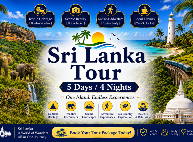Sri Lanka Tour – 5 Days / 4 Nights