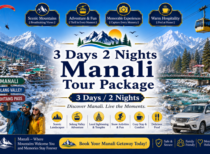 3 Days 2 Nights Manali Tour Package