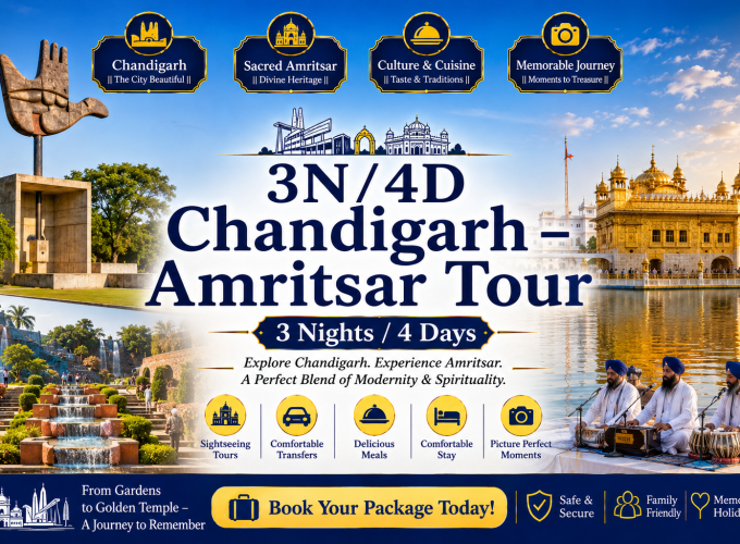 3N/4D Chandigarh – Amritsar Tour