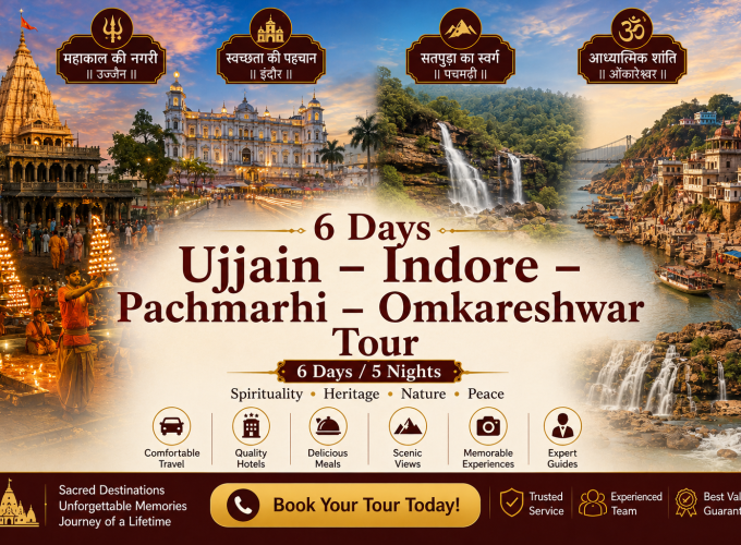 6 Days Ujjain – Indore – Pachmarhi – Omkareshwar Tour