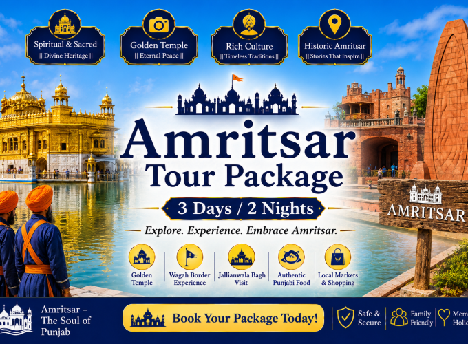 Amritsar Tour Package – 3 Days / 2 Nights