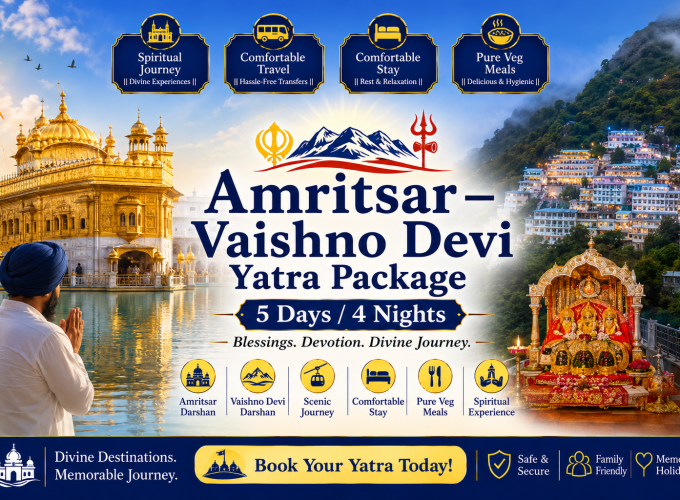 Amritsar – Vaishno Devi Yatra Package | 5 Days / 4 Nights