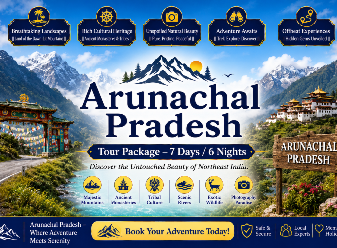 Arunachal Pradesh Tour Package – 7 Days / 6 Nights