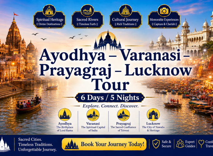 Ayodhya – Varanasi – Prayagraj – Lucknow Tour | 6 Days / 5 Nights
