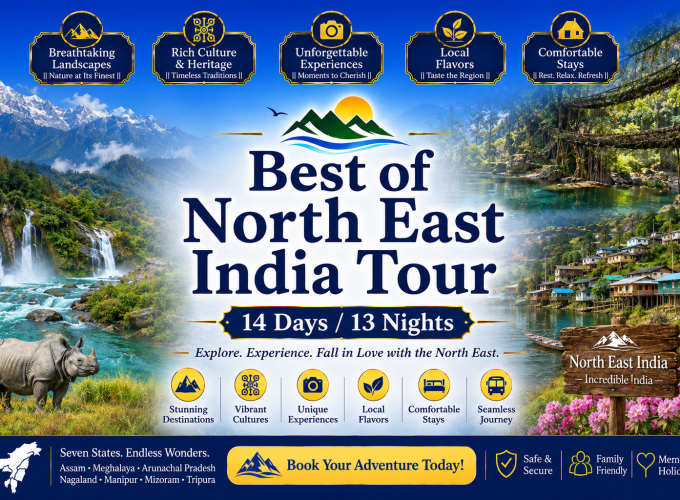 Best of North East India Tour — 14 Days / 13 Nights
