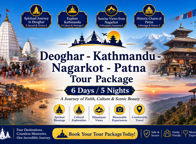 Deoghar – Kathmandu – Nagarkot – Patna Tour Package – 6 Days / 5 Nights