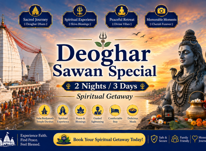 Deoghar Sawan Special – 2 Nights 3 Days Spiritual Getaway
