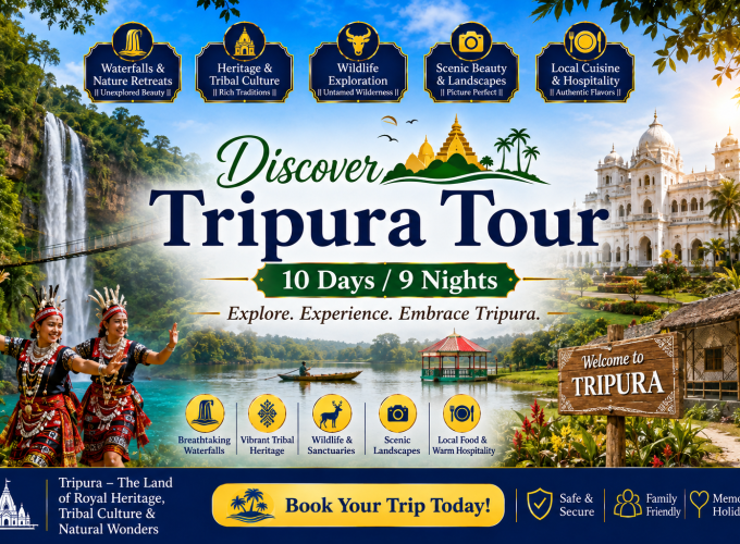 Discover Tripura Tour – 10 Days / 9 Nights
