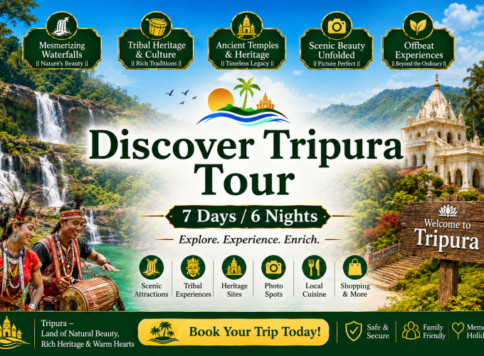 Discover Tripura Tour – 7 Days / 6 Nights