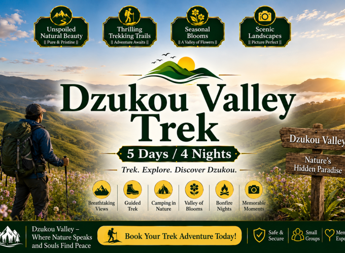 Dzukou Valley Trek – 5 Days / 4 Nights