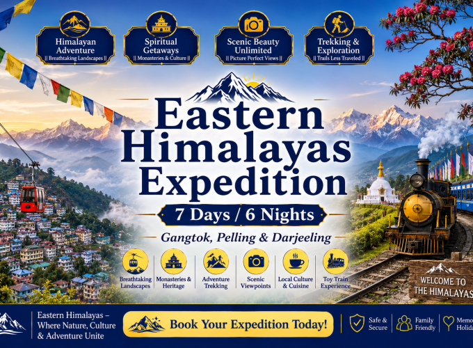 Eastern Himalayas Expedition – Gangtok, Pelling & Darjeeling – 7 Days / 6 Nights