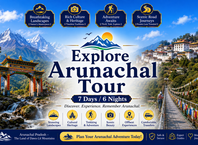 Explore Arunachal Tour – 7 Days / 6 Nights