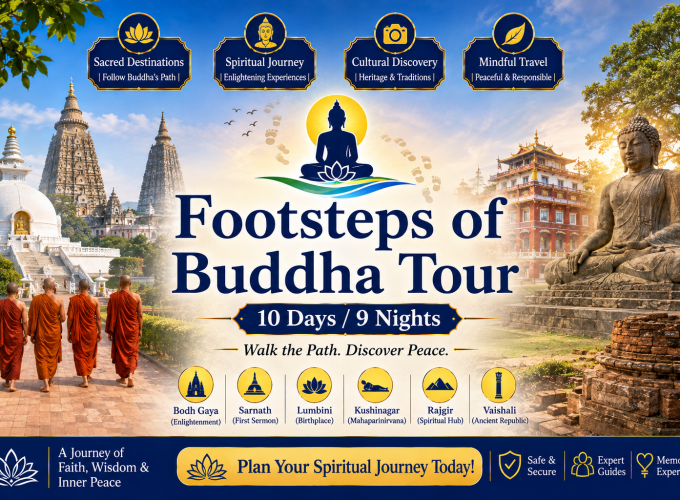 Footsteps of Buddha Tour – 10 Days / 9 Nights