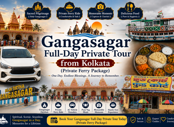 Gangasagar Full-Day Private Tour from Kolkata (Private Ferry Package)
