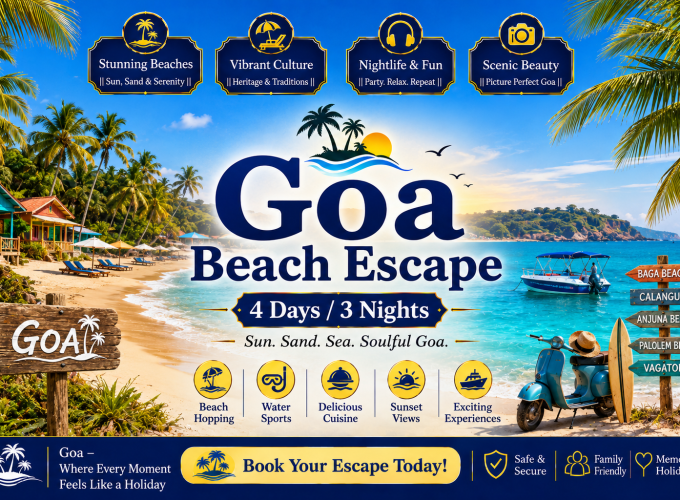 Goa Beach Escape – 4 Days / 3 Nights