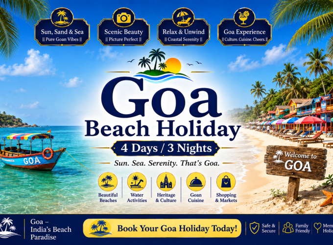 Goa Beach Holiday – 4 Days / 3 Nights