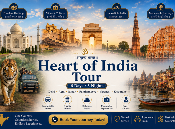 Heart of India Tour – 6 Days / 5 Nights