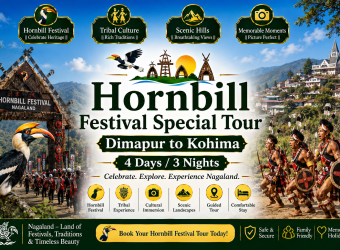 Hornbill Festival Special Tour – Dimapur to Kohima – 4 Days / 3 Nights