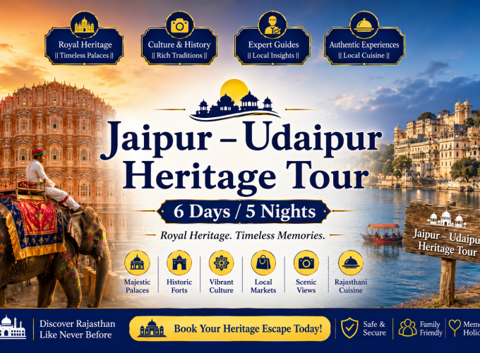 Jaipur – Udaipur Heritage Tour | 6 Days / 5 Nights