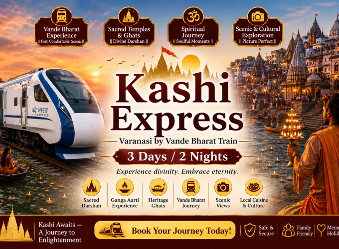 Kashi Express — Varanasi by Vande Bharat Train — 3 Days / 2 Nights