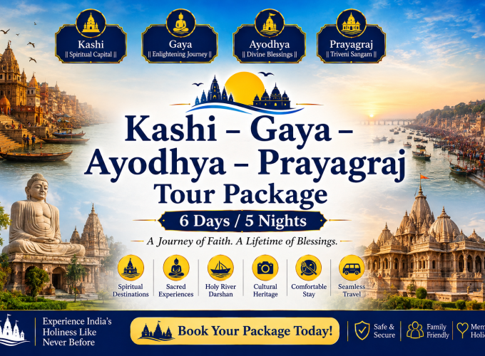 Kashi – Gaya – Ayodhya – Prayagraj Tour Package | 6 Days / 5 Nights
