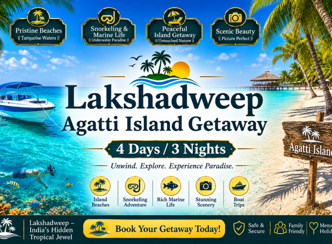 Lakshadweep Agatti Island Getaway – 4 Days / 3 Nights
