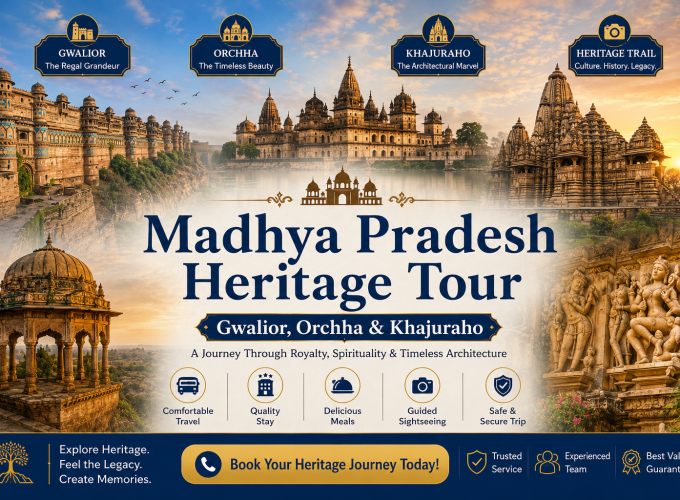 Madhya Pradesh Heritage Tour – Gwalior, Orchha & Khajuraho