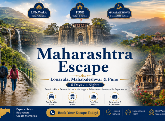 Maharashtra Escape – Lonavala, Mahabaleshwar & Pune (5 Days / 4 Nights)