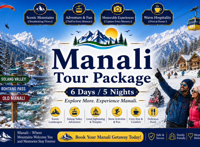 Manali Tour Package – 6 Days / 5 Nights