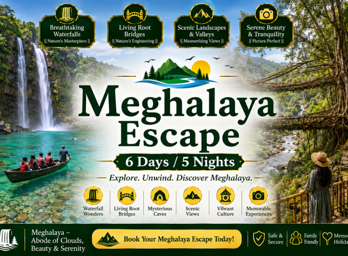 Meghalaya Escape – 6 Days / 5 Nights