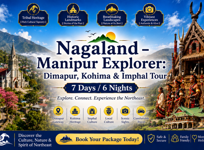 Nagaland – Manipur Explorer: Dimapur, Kohima & Imphal Tour – 7 Days / 6 Nights