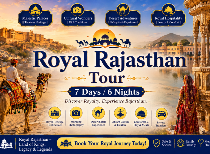 Royal Rajasthan Tour – 7 Days / 6 Nights